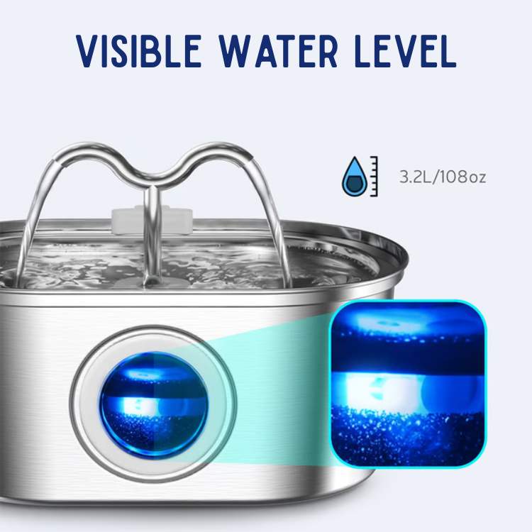 FreshFlow Silent Hydration Cat Fountain - Cat Fountain - Wild Eye Vision