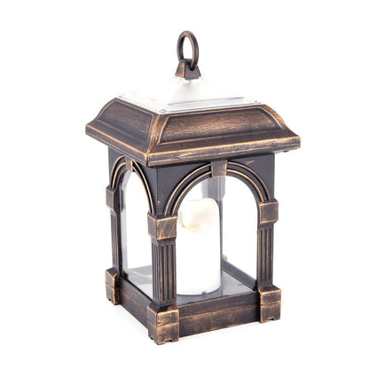 Rustic Solar Powered Garden Lantern