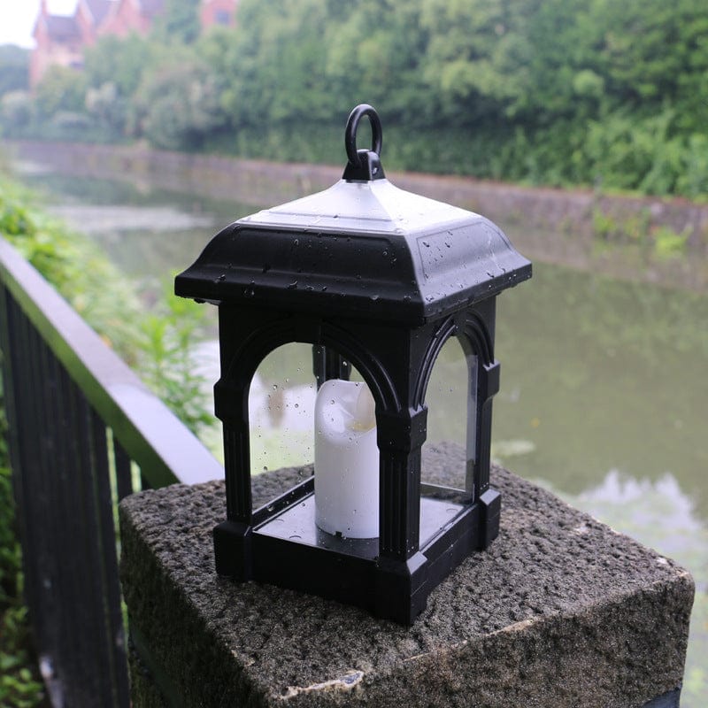 Rustic Solar Powered Garden Lantern - Fesara