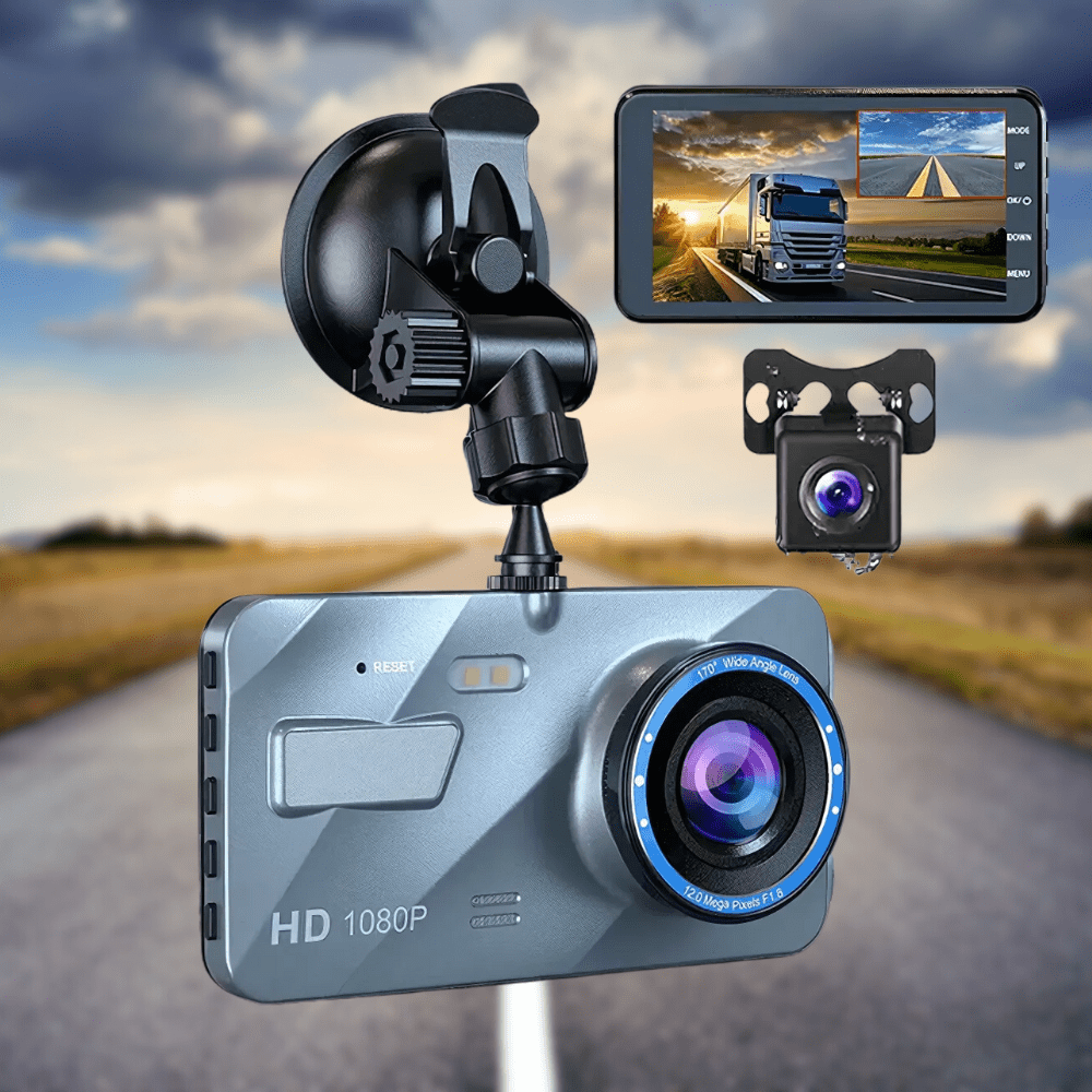 Dual Lens Car Camera with Night Vision - Full HD Recorder - Fesara
