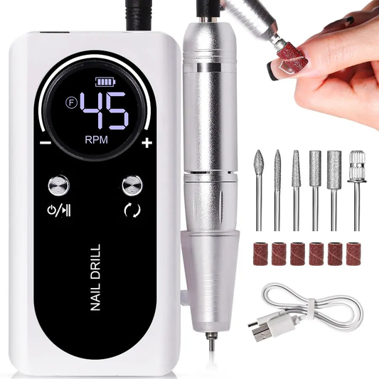 Compact Rechargeable Nail Drill for Acrylic Nails - Fesara