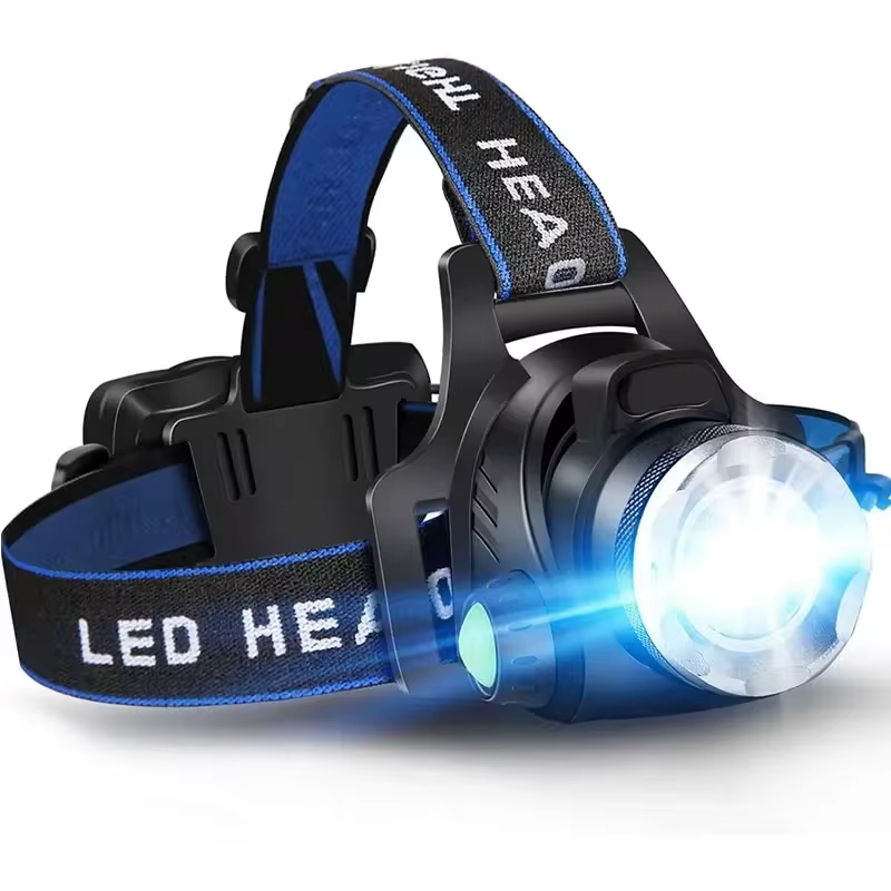 Bright Rechargeable LED Head Torch Light - Fesara