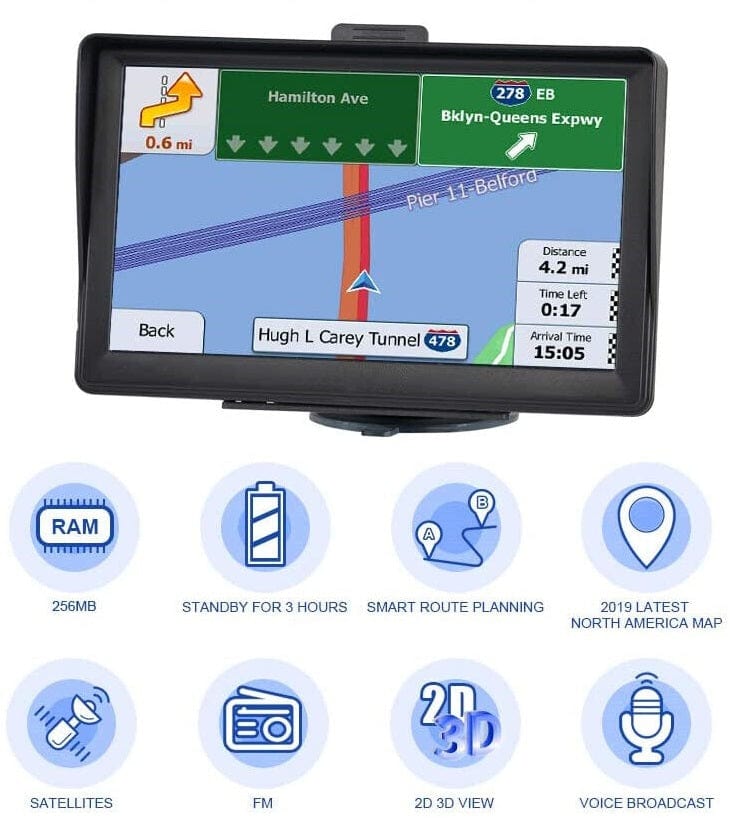 Advanced 7 Sat Nav with Live Traffic and UK Maps