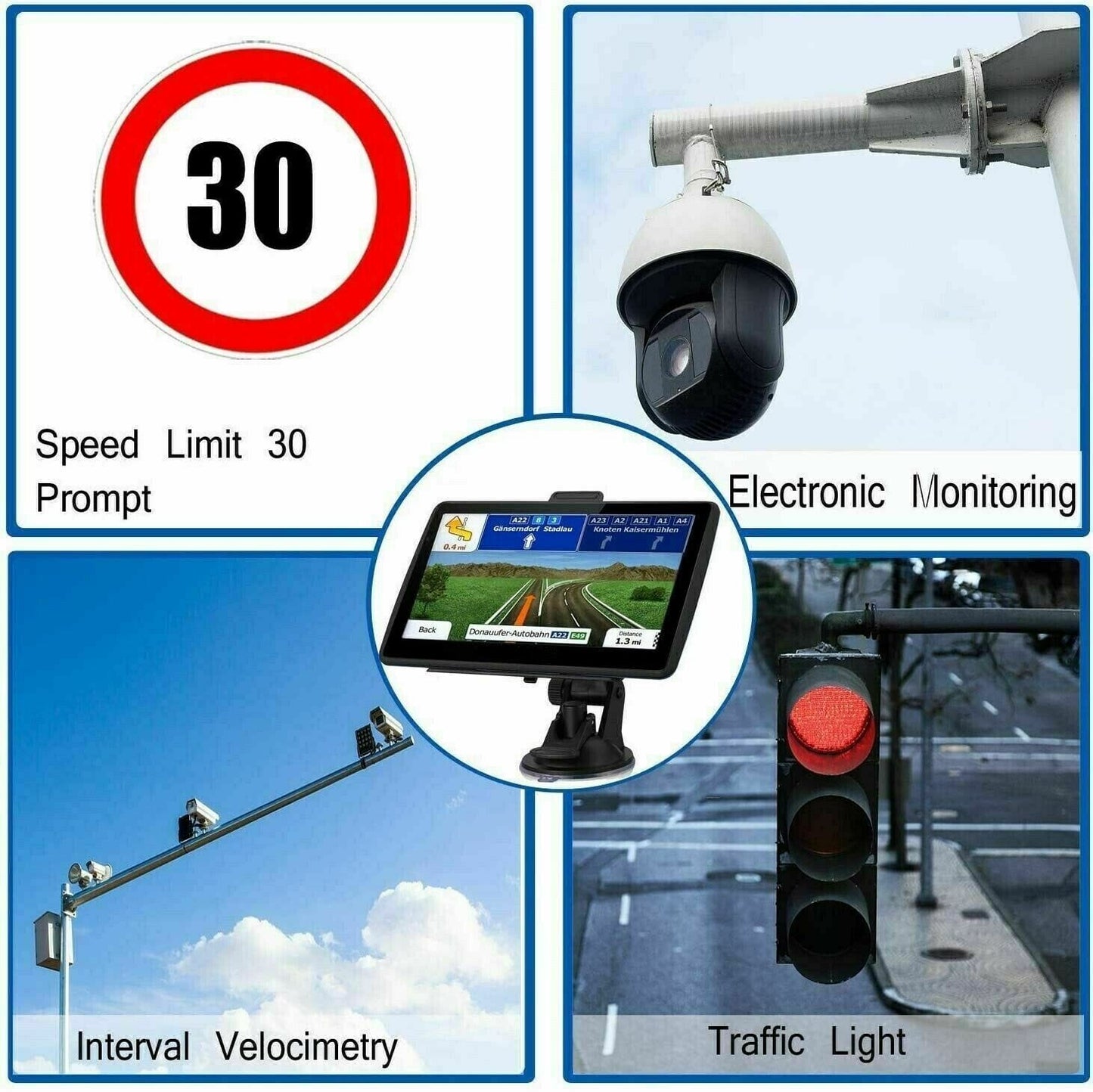 Advanced 7 Sat Nav with Live Traffic and UK Maps