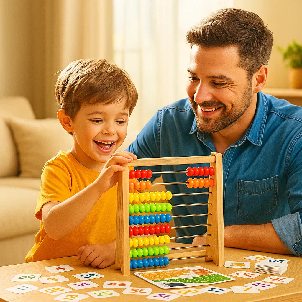 Wooden Math Counting Board for Kids Learning - Fesara