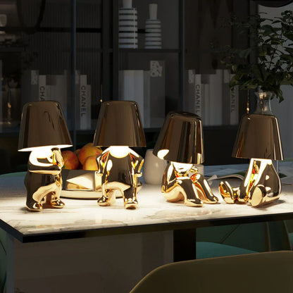 Compact Adjustable Desk Lamp with Dimmer Switch