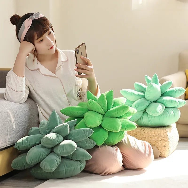 Soft Succulent Plant Throw Blanket
