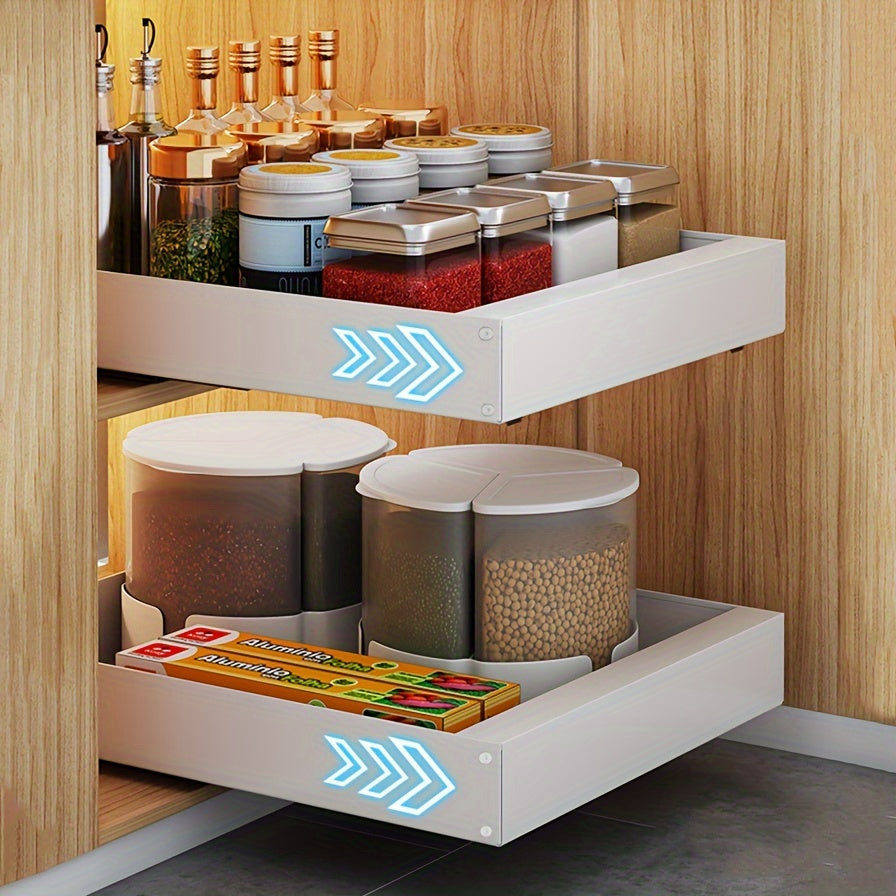 Compact Kitchen Slide Out Storage Shelf