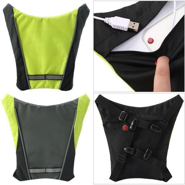 Visible LED Safety Vest for Cycling Outdoor Use