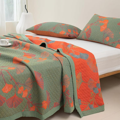 Soft Floral Reversible Cotton Bedding Set - Fesara