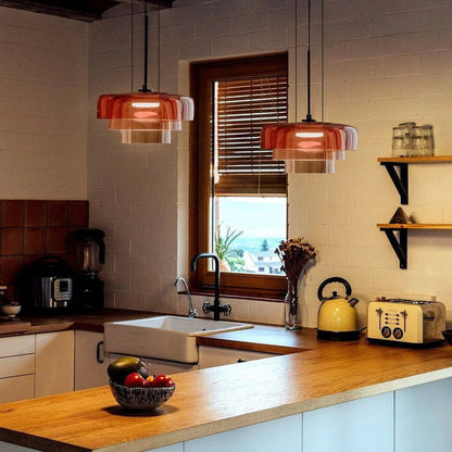 Frosted Glass Hanging Light