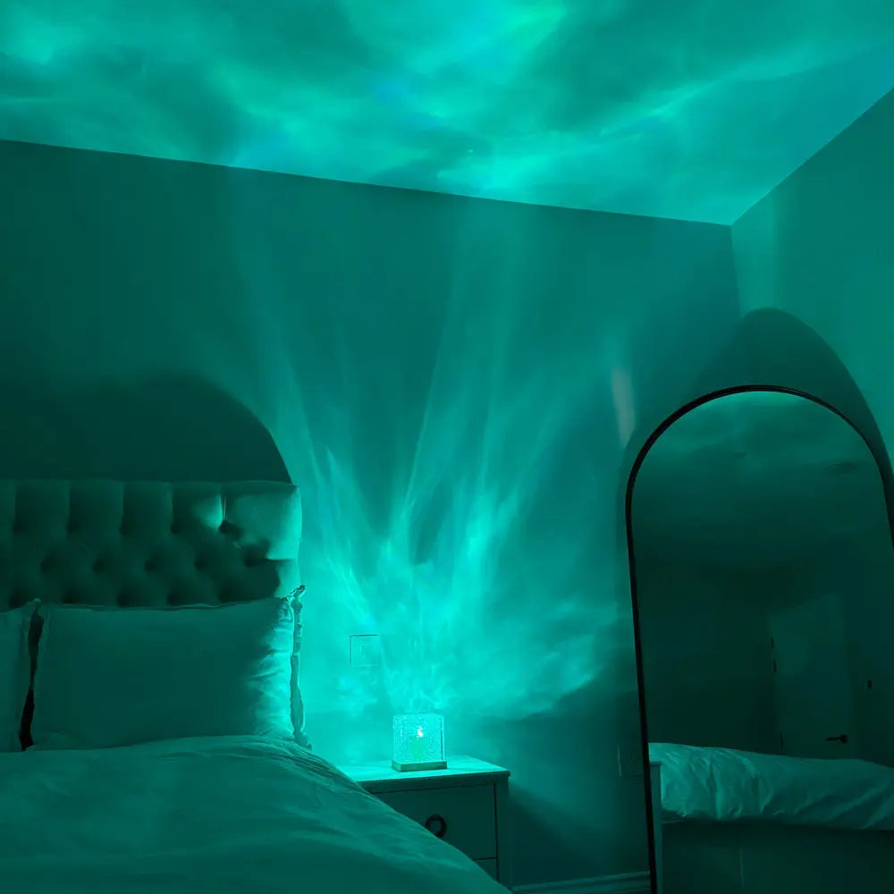 Colourful LED Cube Lamp with Prism Effect