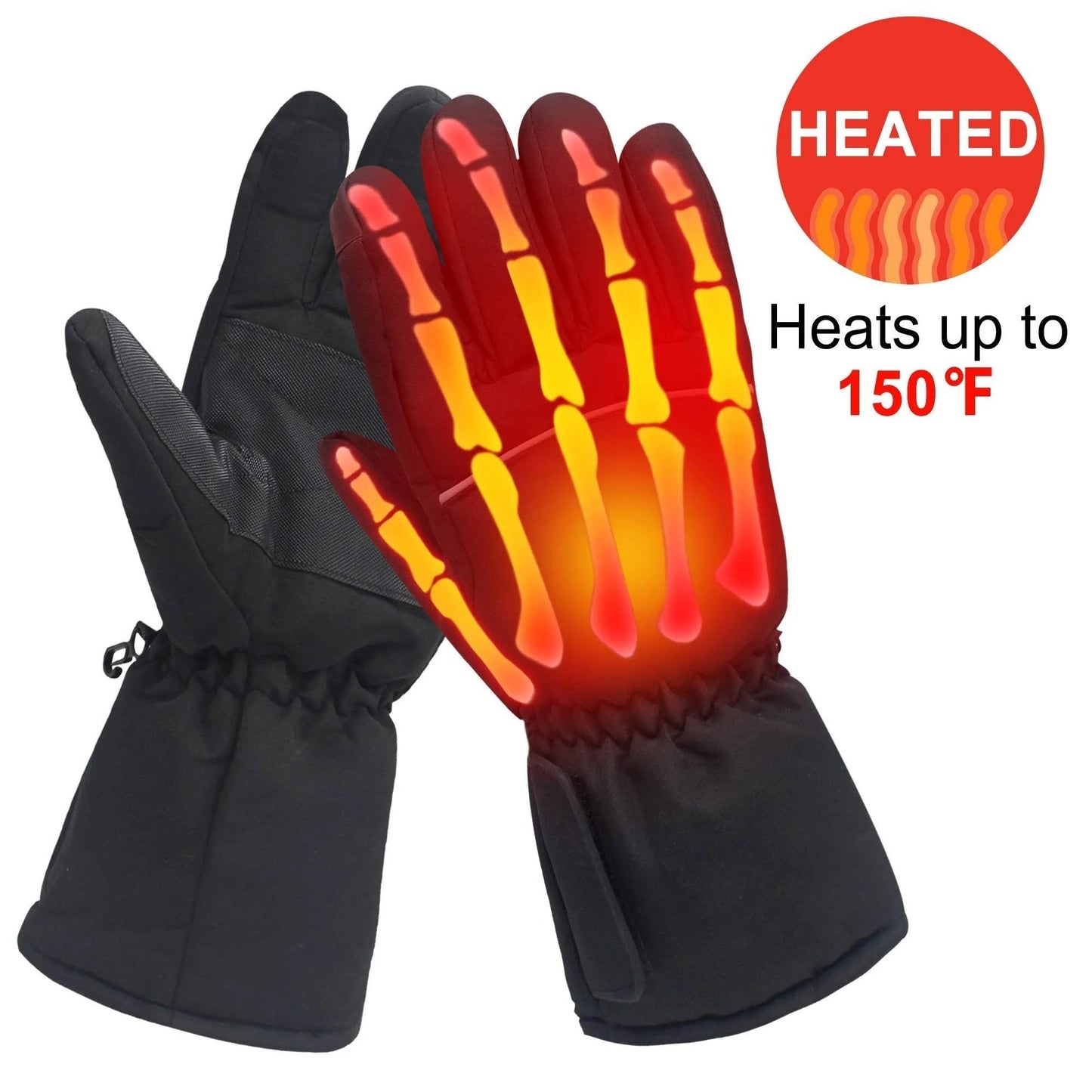 Warm Battery Heated Gloves for Winter Outdoor Use