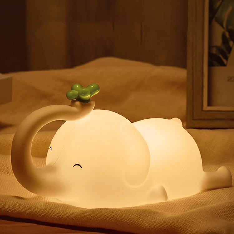 Soft Elephant Bedroom Lamp - Fesara