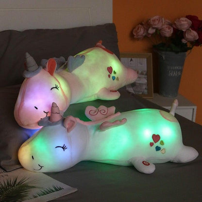 Colorful Unicorn Soft Toy with LED Lights