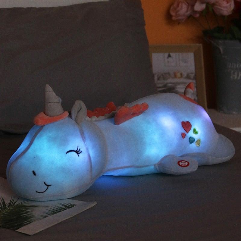 Cuddly Unicorn Night Light Soft Toy for Children