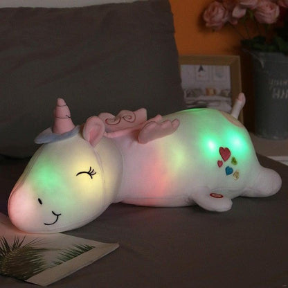 Cuddly Unicorn Night Light Soft Toy for Children