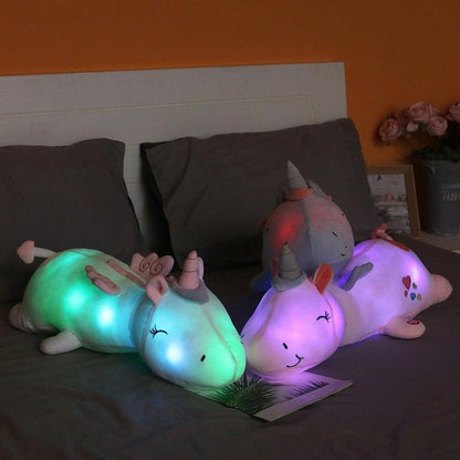 Cuddly Unicorn Night Light Soft Toy for Children