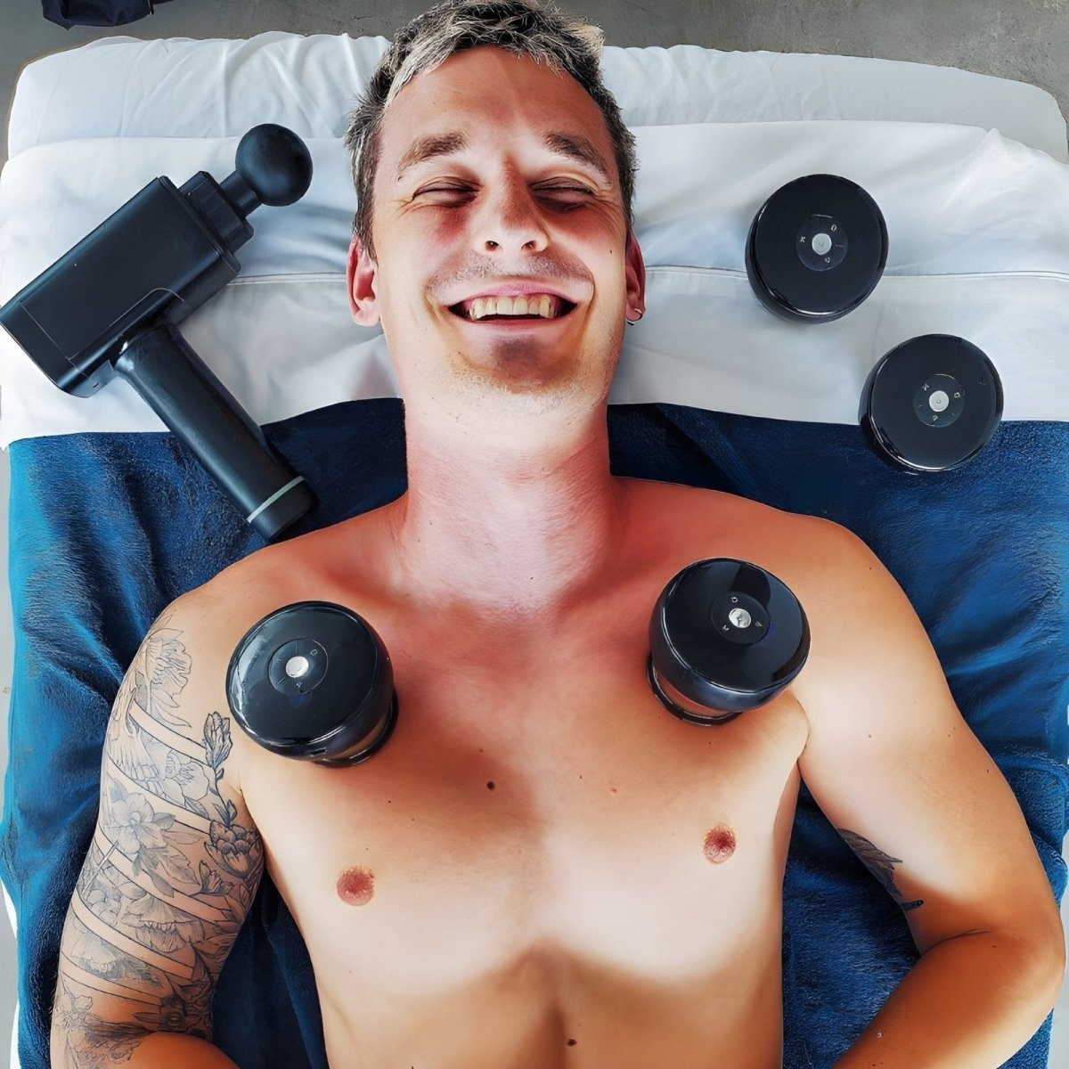 Fast Pain Relief Massage Cup with Red Light Therapy