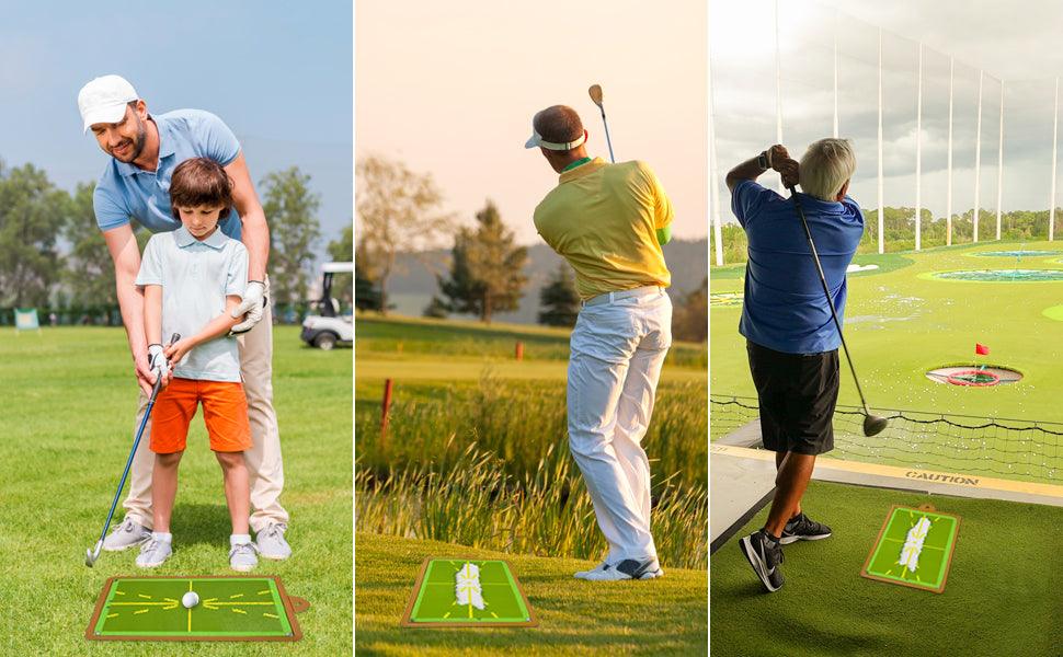 Portable Golf Training Mat with Instant Swing Analysis