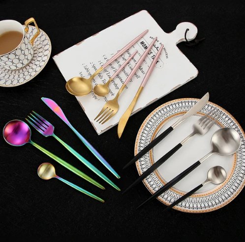 Premium Stainless Steel 24pc Flatware Set for Fine Dining