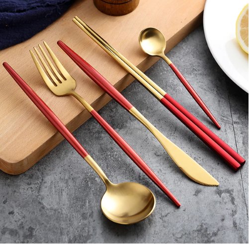 Premium Stainless Steel 24pc Flatware Set for Fine Dining