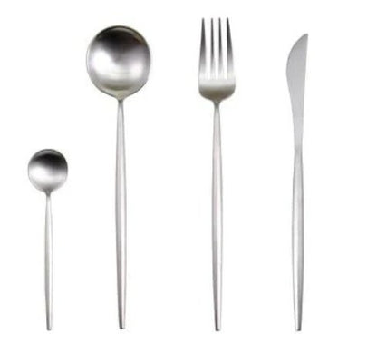 Premium Stainless Steel 24pc Flatware Set for Fine Dining