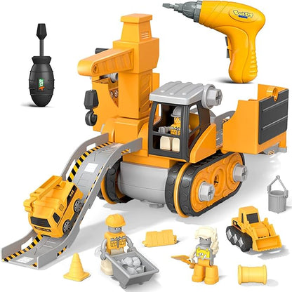 Big Builder Kids Construction Vehicle Play Set - Fesara