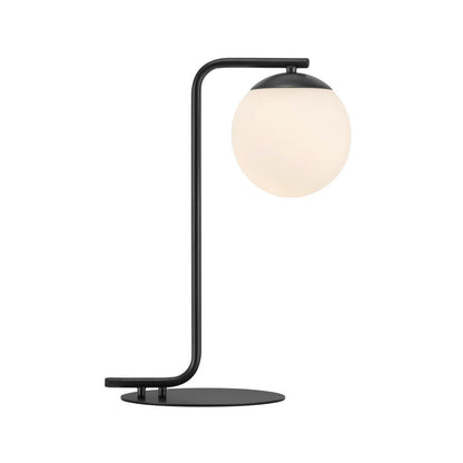 Elegant Dark Wood Table Lamp