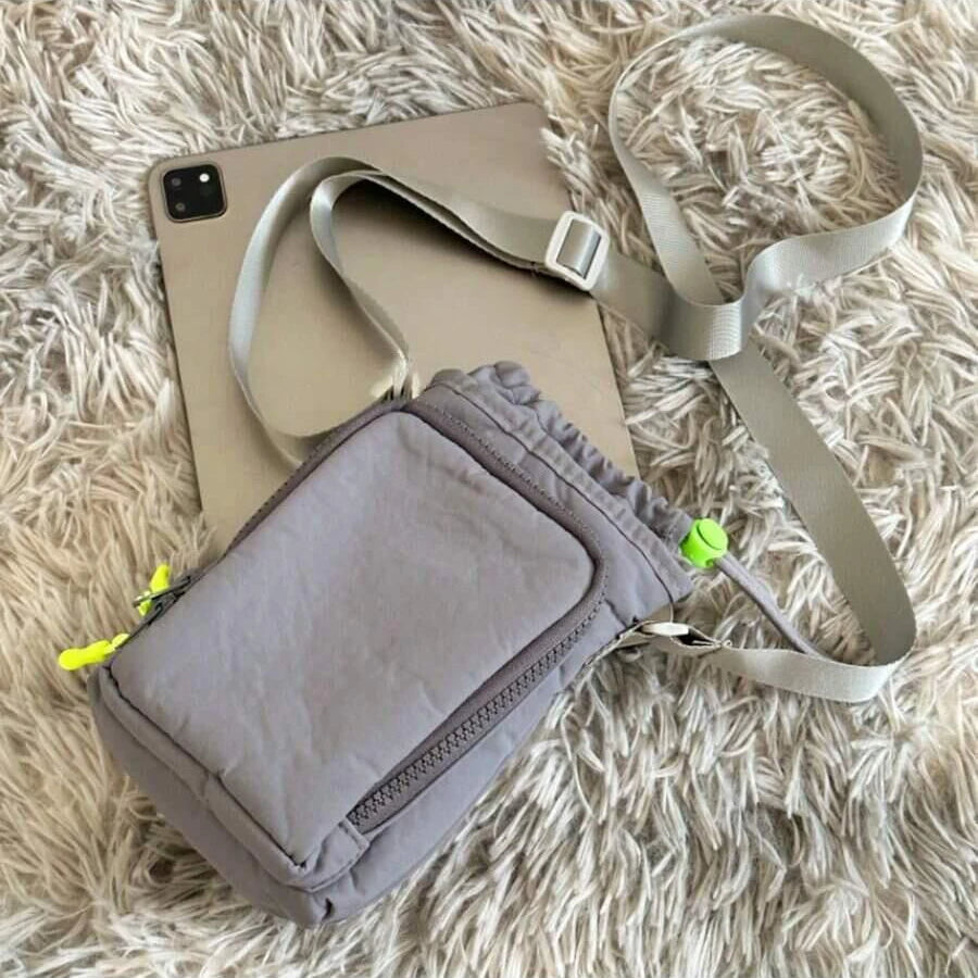 Insulated Crossbody Water Bottle Pouch Bag
