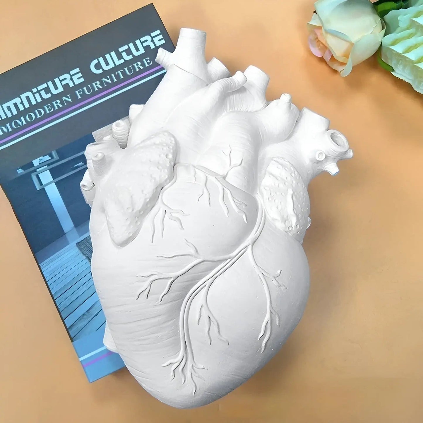 Colorful Heart Shaped Greek Vase