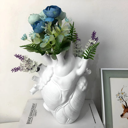 Colorful Heart Shaped Greek Vase
