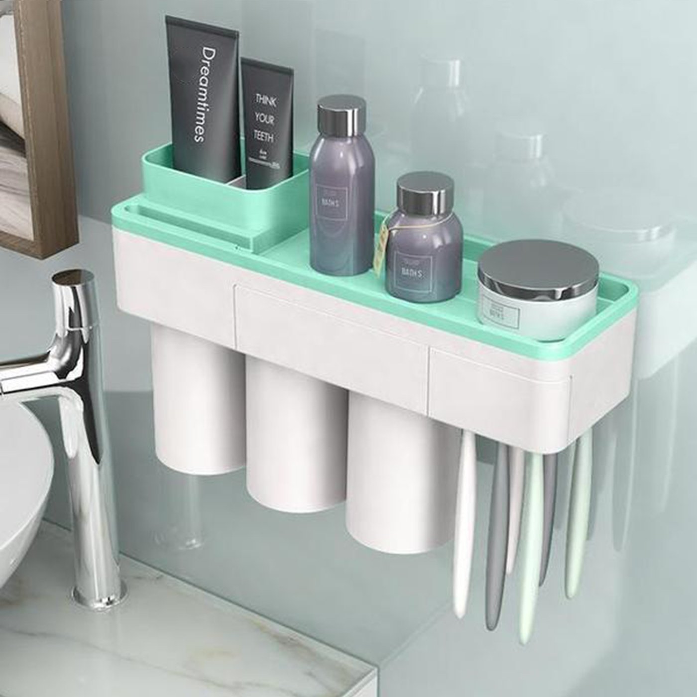 Easy Install Bathroom Organizer Set
