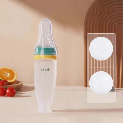 Baby Food Bottle and Spoon Set