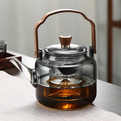 Luxury Wood and Glass Loose Leaf Tea Steeper