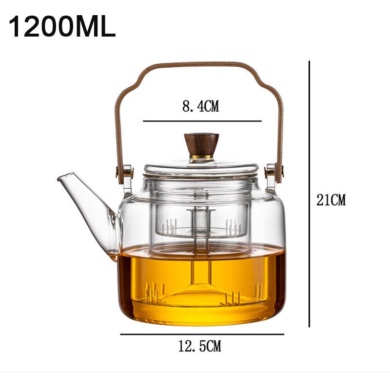 Luxury Wood and Glass Loose Leaf Tea Steeper