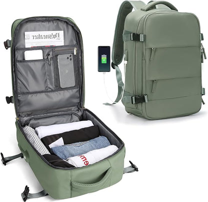 Practical Travel Backpack with USB Charger Port