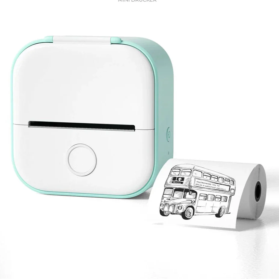 Compact Mobile Photo Printer – Portable Bluetooth Label Printer