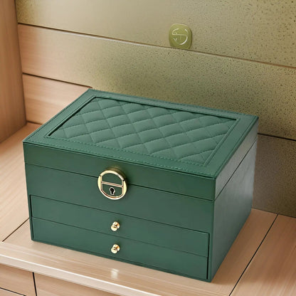 Stylish Jewellery Storage Box in High Quality Leather