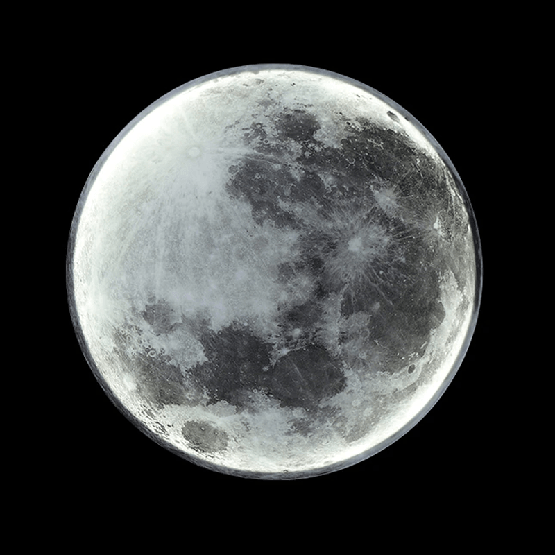 Soft LED Moon Phase Wall Lamp