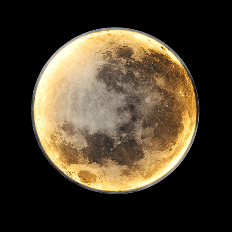 Soft LED Moon Phase Wall Lamp