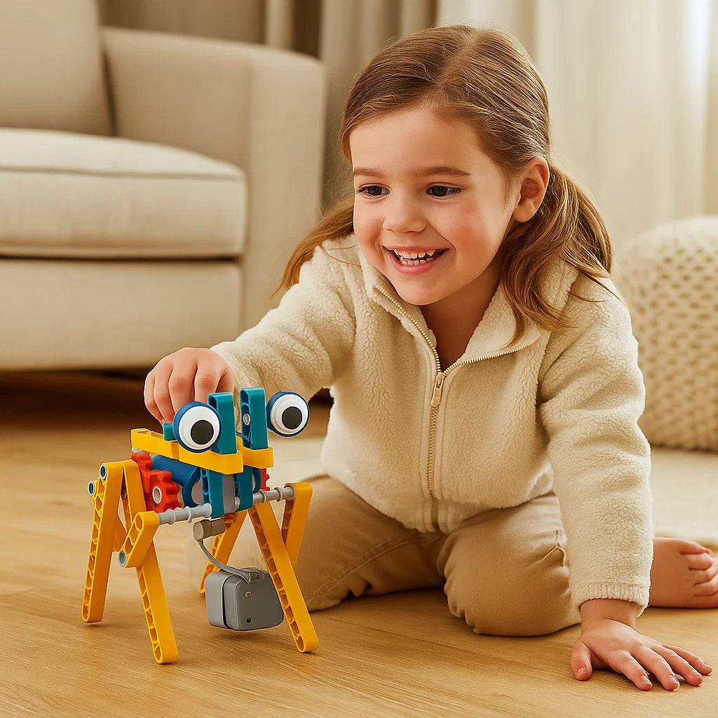 Fun Learning Building Blocks with Motorized Kit