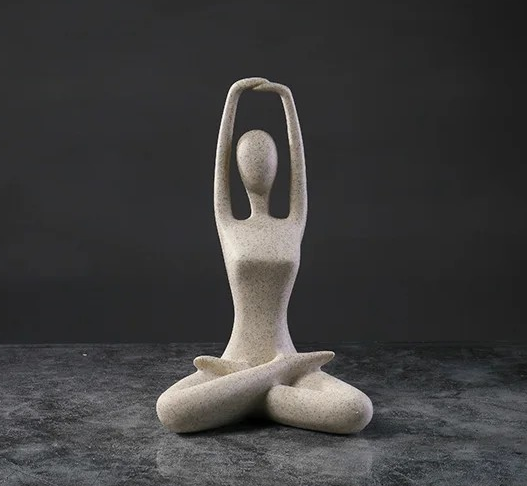 Serenity Yoga Figure - Contemporary Home Decor Statue
