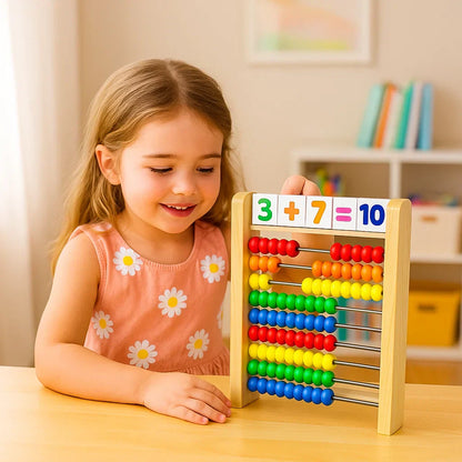 Wooden Math Counting Board for Kids Learning
