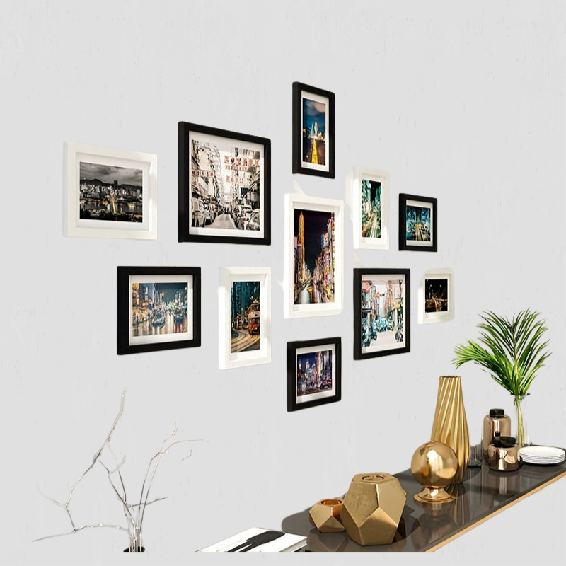 Easy Hang 11-Piece Photo Frame Kit - Fesara