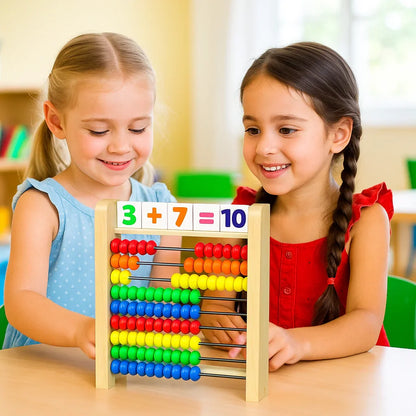 Wooden Math Counting Board for Kids Learning
