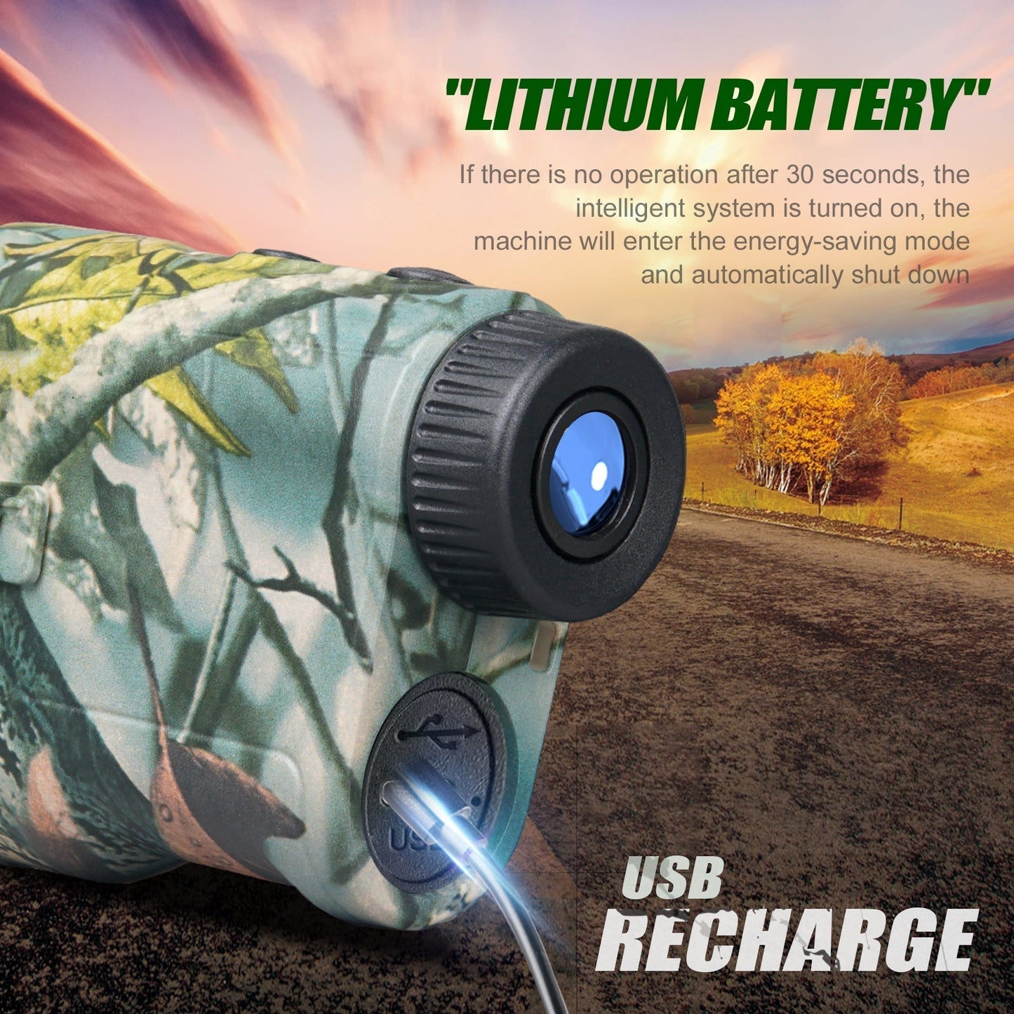 Compact Laser Distance Meter 1000m Waterproof Outdoor Ranger