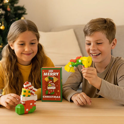Colorful Christmas Figurine Building Blocks Set