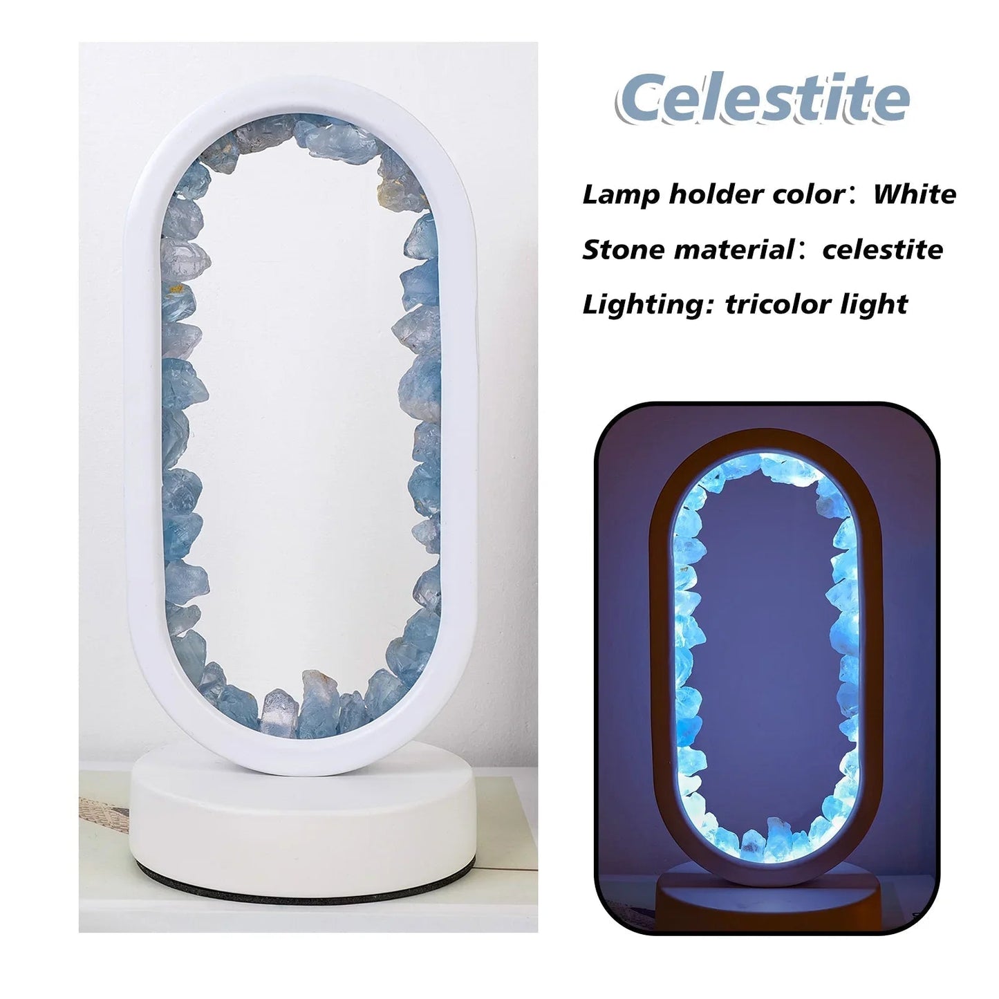Purple Glass Table Lamp