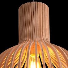 Natural Wood Hanging Lamp